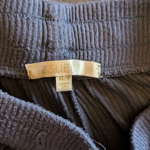 Navy Z Supply Matching Lounge Wear Set — Ribbed Pants (XS) + Bra (S) - Picture 4 of 6